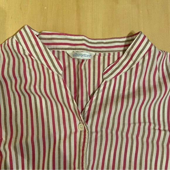 SILHOUETTES XXL cotton blend. Pinstriped button up shirt. - Picture 7 of 10
